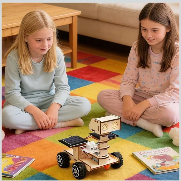 DIY Solar Space Moon Rover Model - Solar-Powered Exploration Vehicle. - Picture 6 of 9
